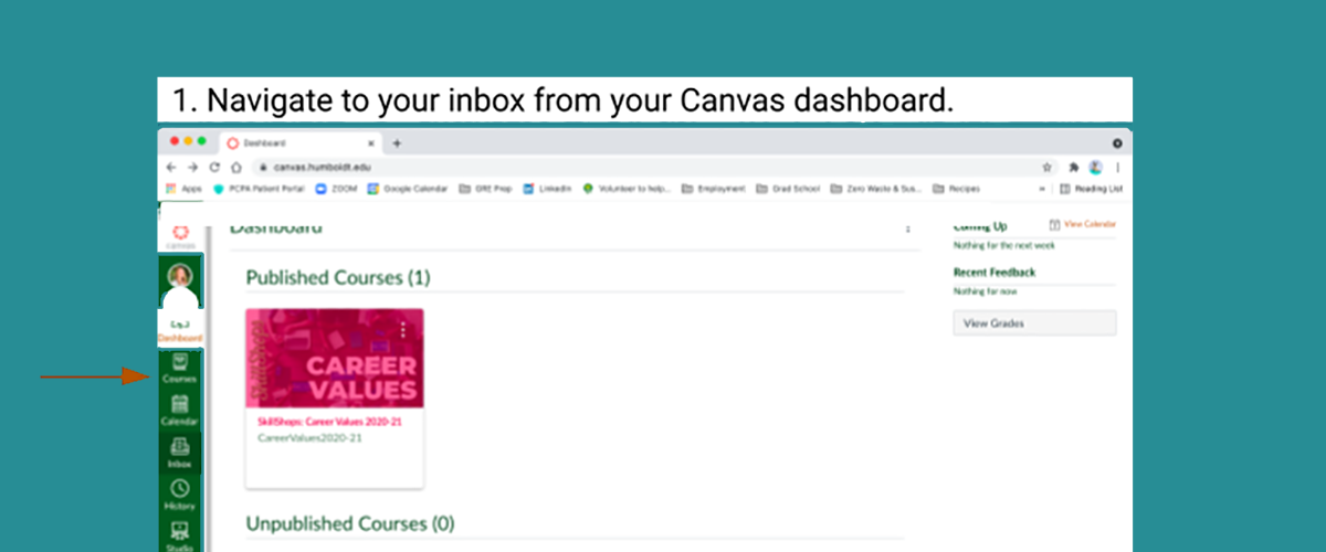 Messaging in Canvas guide preview