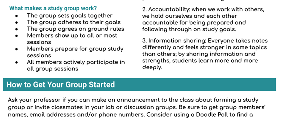 Study Group Guide Preview